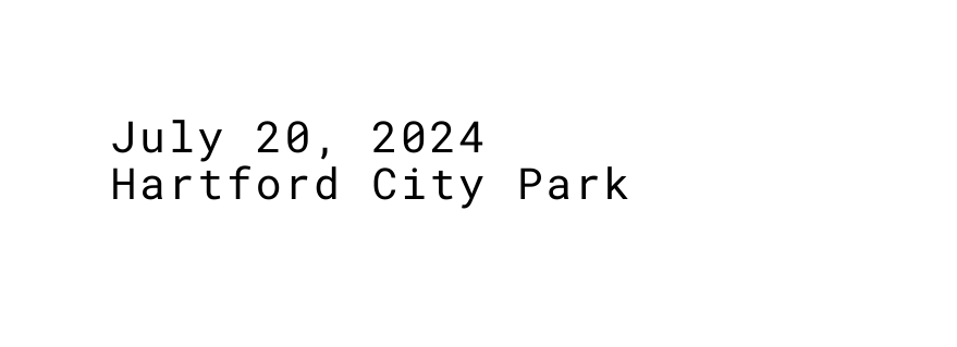 July 20 2024 Hartford City Park